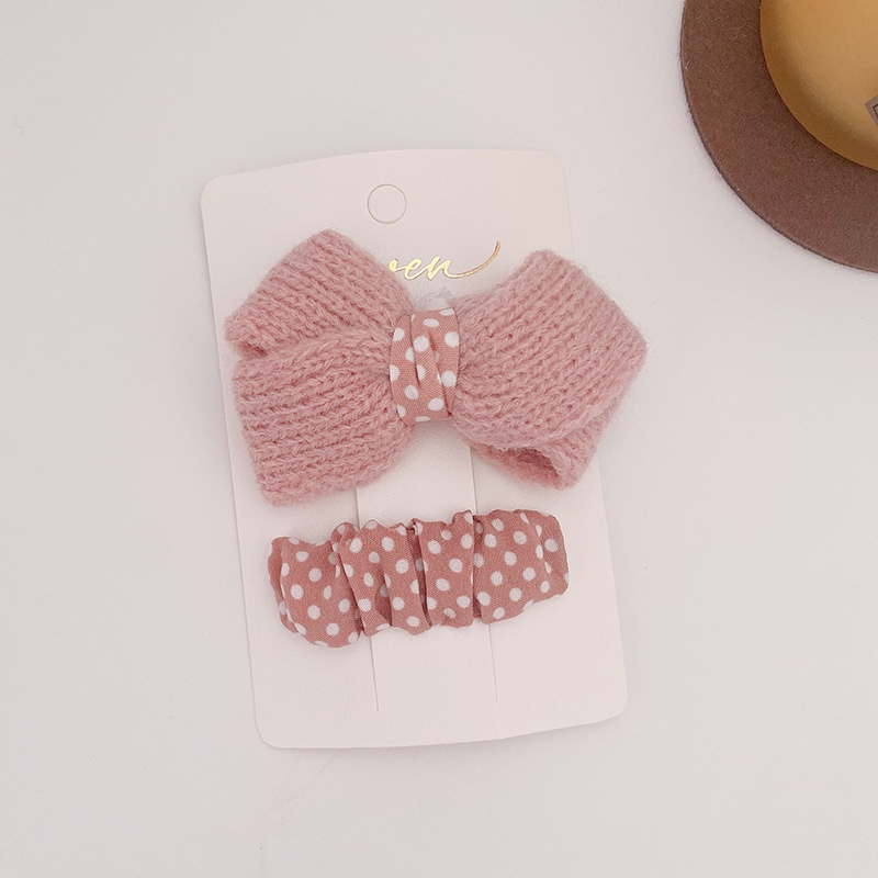 Set Kẹp Tóc 2 Chi Tiết Mix Len Cao Cấp Vintage Hàn Quốc Nhẹ Nhàng MS12