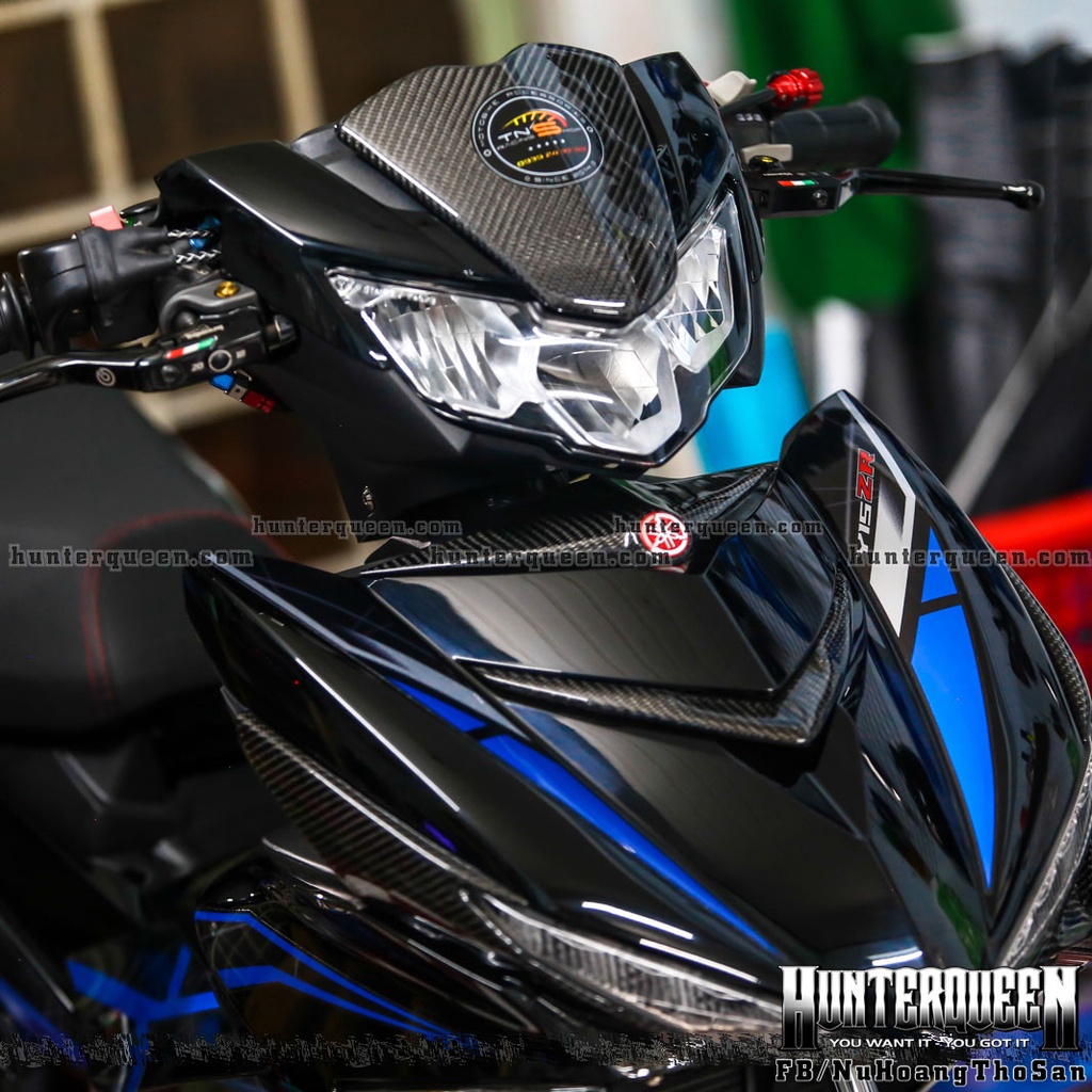 Tem rời in UV trên nền chất liệu Candy cao cấp. Mẫu Y15ZR Exciter 150 mới nhất hot nhất 2022 dán xe đen