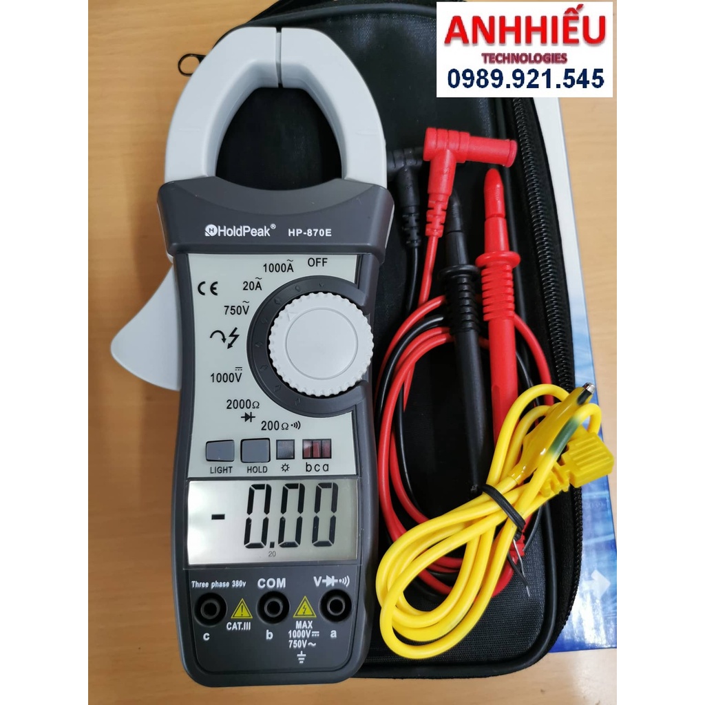 Ampe kìm đo dòng điện Holdpeak HP-870E