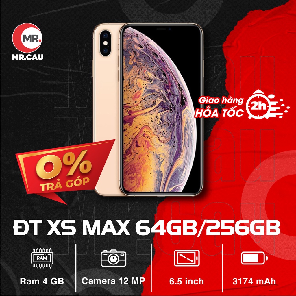 Điện thoại iP XS MAX – Quốc Tế 64GB/256Gb Zin Đẹp 99% Ram 4Gb Chip A12 Bionic Màn 6.5 inCh Mạnh Mẽ MRCAU