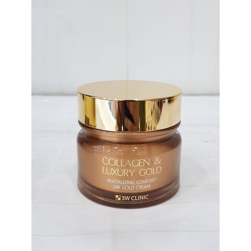 [CHÍNH HÃNG] Kem Dưỡng Trắng Da, Chống Lão Hoá 3W Clinic Collagen  & Luxury 24K Gold Cream 100ml