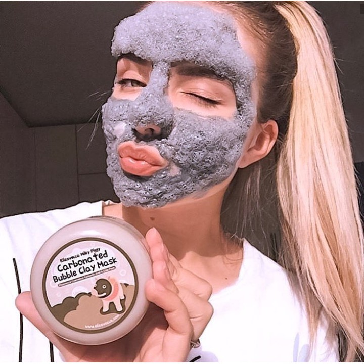 Mặt nạ sủi bọt thải độc khử chì ngăn ngừa lão hóa bì heo Carbonated Bubble Clay Mask