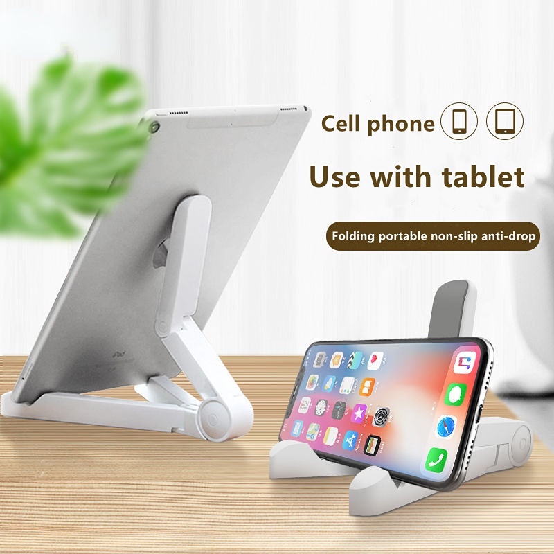 Giá Đỡ Điện Thoại , Khung Gấp Gọn Chắc Chắn Khi Để Điện Thoại, Góc Xoay Linh Hoạt, Hỗ Trợ Làm Việc Hay Học Tập