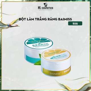 Bột Làm Trắng Răng BAIMISS, Chăm Sóc Răng Miệng & Làm Hơi Thở Thơm Mát 50g