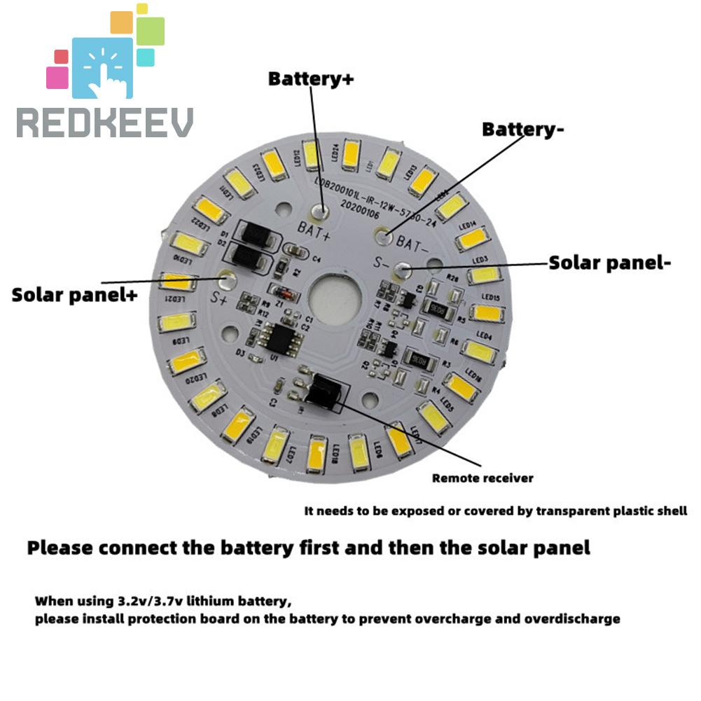 Bảng đèn LED tròn 12W sử dụng năng lượng mặt trời
