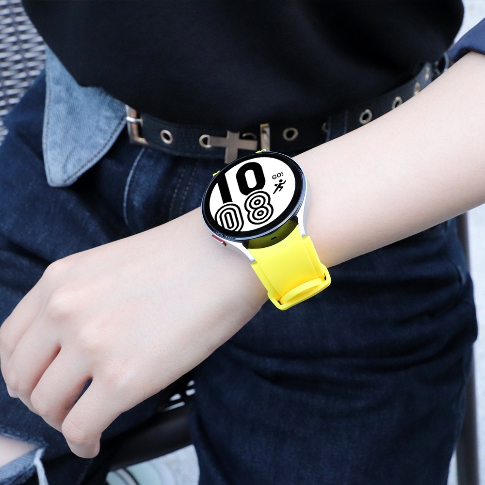 Dây Đeo Thay Thế 20mm Bằng Silicon 46mm 42mm Cho Đồng Hồ Samsung Galaxy Watch 4 40mm 44mm