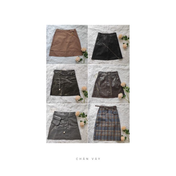 Chân váy da, cv dạ, quần da size S