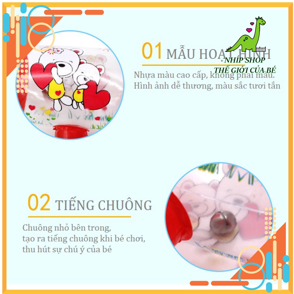 BÓNG PHAO HÌNH CÂY BÚA 26CM, BÓNG NHỰA PVC BƠM HƠI