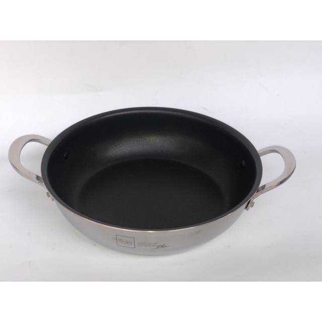 Chảo chống dính Fivestar 26cm 2 quai inox 3 lớp đúc liền khối đun từ-inox 304