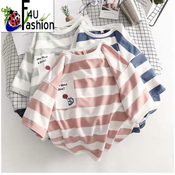 Áo thun unisex form rộng tay lỡ | How about a drink | T-shirt | Chuyên bán sỉ áo thun ་