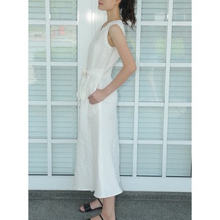 Rập giấy 30031 - Đầm midi cổ Henley