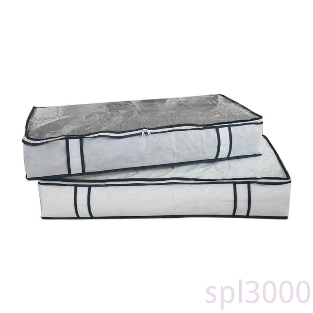 Hộp đựng quần áo/chăn/giày bằng PVC không dệt đặt dưới gầm giường tiện lợi
