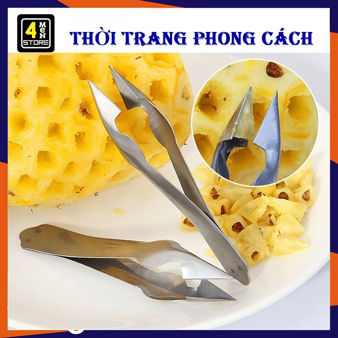 Dụng Cụ Gắp Mắt Dứa Thông Minh Bằng Thép Không Gỉ - Dụng Cụ Gắp Mắt Dứa ,Thơm Thần Tốc Bằng Thép cứng