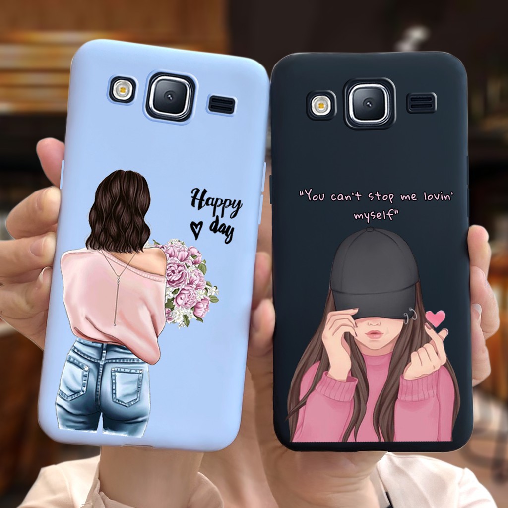 Samsung Galaxy J5 J7 2016 J710 J510 J3 2016 J320 Casing Candy Lady Silicone Soft TPU Phone Case Cover