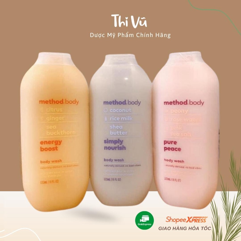 Sữa tắm Organic Method Body 532ml Úc - Thi Vũ