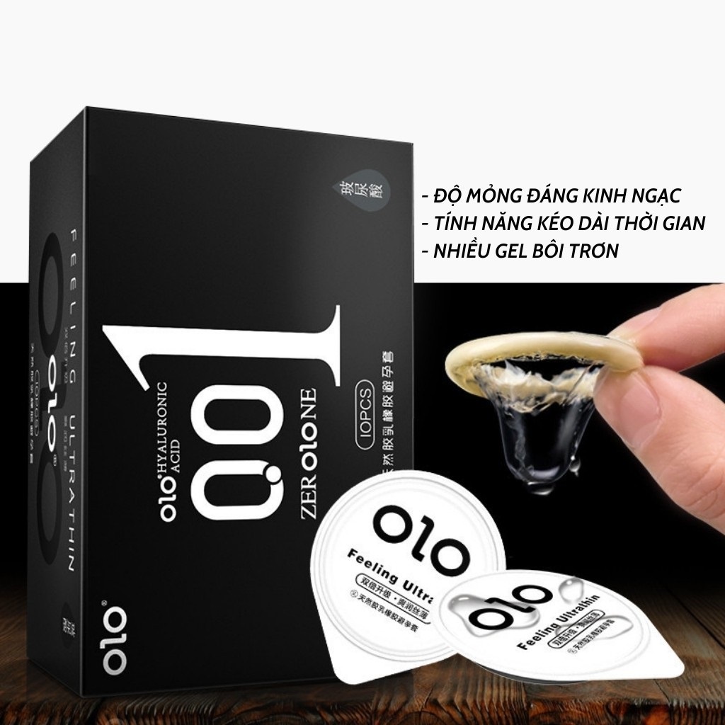 Bao Cao Su Siêu Mỏng OLO 001 Feeling Ultrathin - 10 chiếc