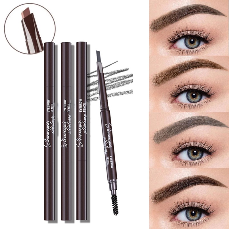 [Hàng mới về] Bút chì kẻ mày hai đầu chống thấm nước lâu trôi 1.5mm