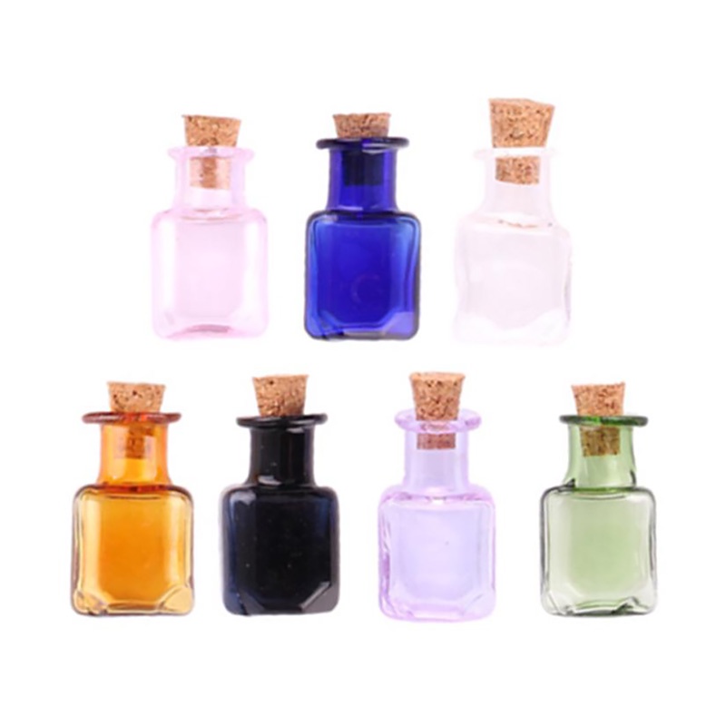 Lọ Thủy Tinh Rỗng Mini Có Nút Bần DIY Dùng Để Trang Trí Nhà