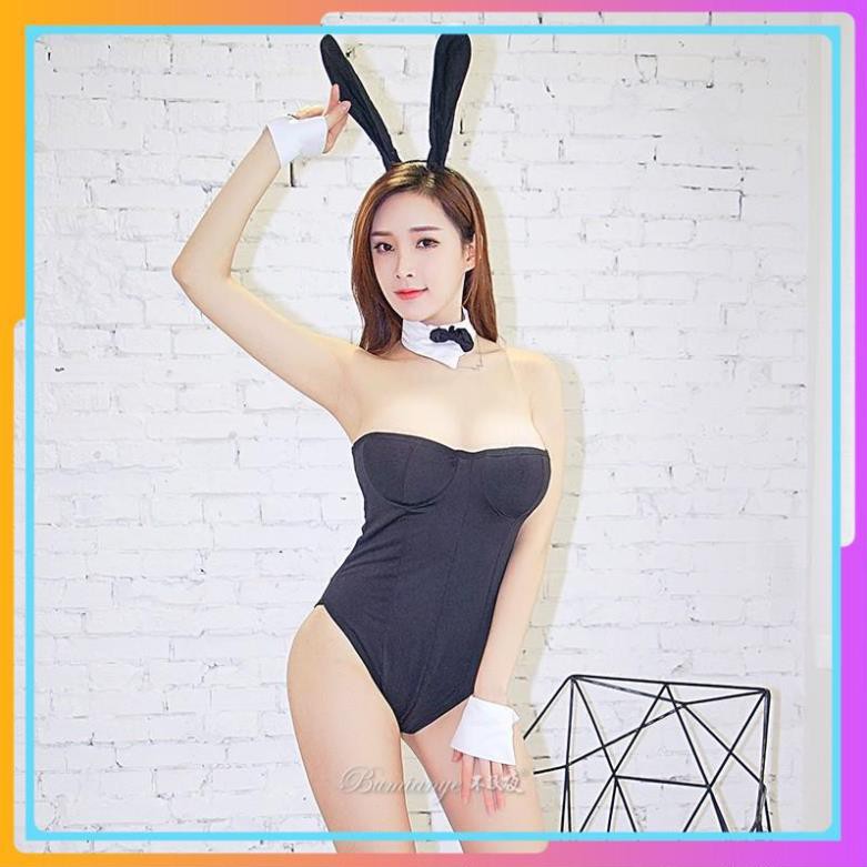 Bộ đồ ngủ nữ cosplay sexy Thỏ Bunny gợi cảm fullset gồm bộ body 1 mảnh kèm tai thỏ - Mã T1300 | BigBuy360 - bigbuy360.vn