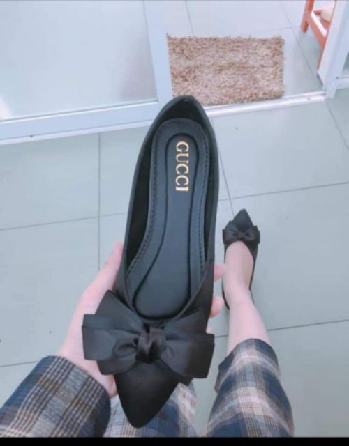 Giày bệt nơ lụa chất lụa sang chảnh(về đủ size) | BigBuy360 - bigbuy360.vn