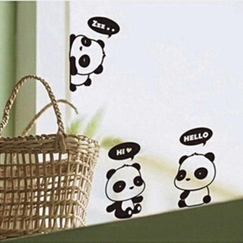 Decal Dán Tường Hình Gấu Trúc