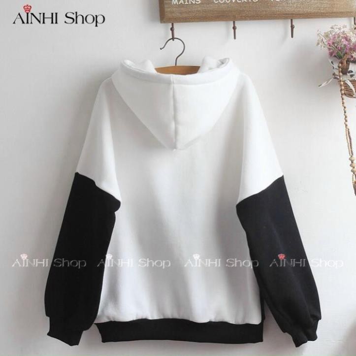 vivi ÁO HOODIE NỮ ❤️FREESHIP❤️ áo khoác hoodie ( NANH MÈO ) VẢI NỈ NHIỀU MÀU- CUTE AO HOODIE FREE SIZE DƯỚI 60KG vivi