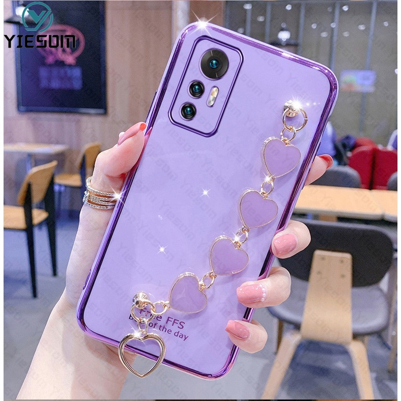 Ốp Điện Thoại Sang Trọng Có Dây Đeo Tay Cho Xiaomi Mi 12 11 10T Pro Mi 11 Lite Poco F3 X3 GT NFC X4 Pro 5G M4 M3 Pro