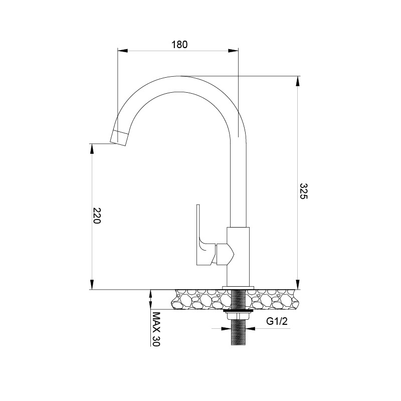 Vòi rửa chén Malloca K1603CL - Hàng Chính Hãng