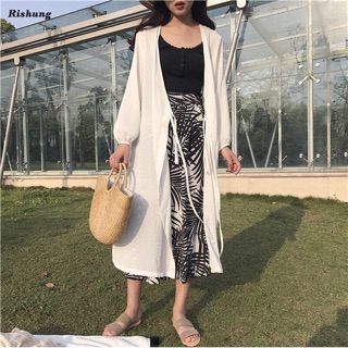 Cadigan dáng dài, áo choàng mỏng, áo choàng dáng dài, áo choàng đi biển, áo choàng