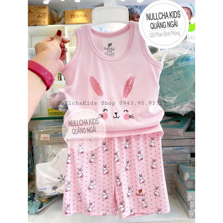 Bộ Sát Nách Lullaby Vải Quả Peptit Cotton Cao Cấp Bé Trai Bé Gái Mã LULSN