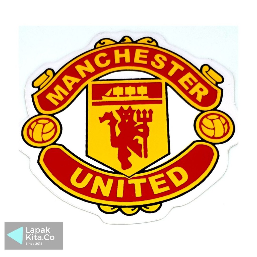Miếng Dán Trang Trí Xe Hơi / Laptop Hình Cờ Mỹ Manchester United