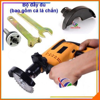 Phụ kiện chuyển máy khoan thành máy cắt V1 ( kèm lá chắn )