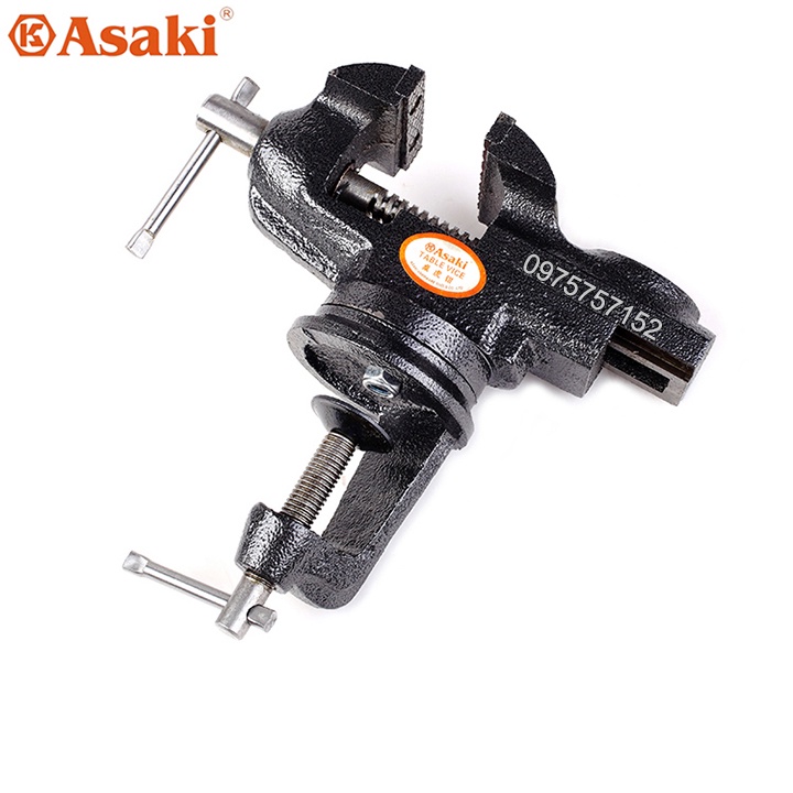 Ê tô kẹp bàn đa năng mâm xoay 360° hãng Asaki AK-6276 AK-6275 - Êtô kẹp bàn, cố định các chi tiết cần gia công