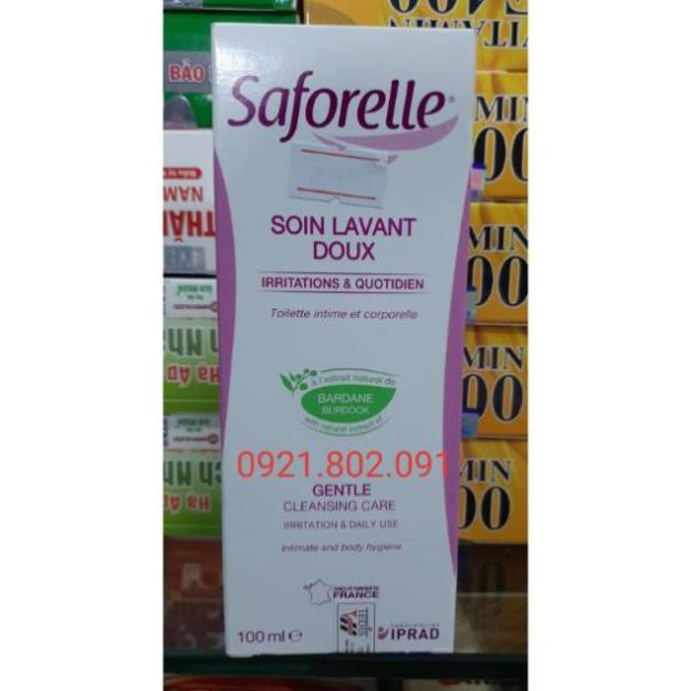 Saforelle dung dịch vệ sinh phụ nữ chai 100ml saforele