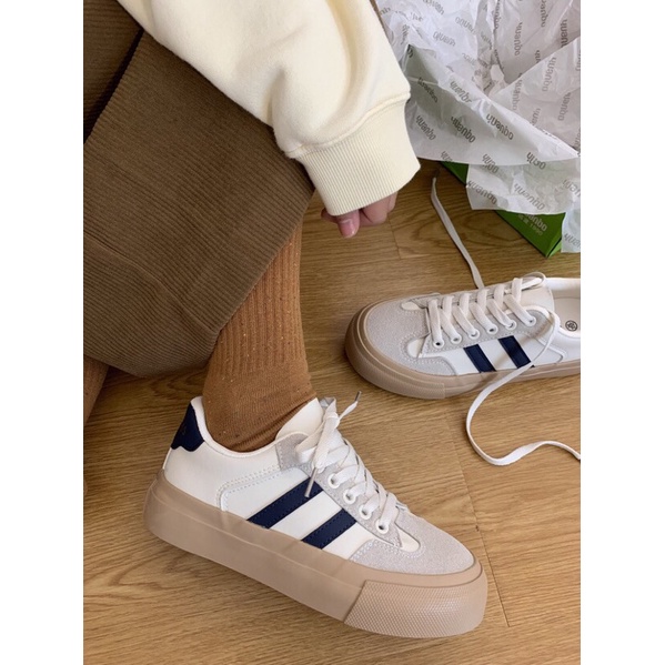 ORD Giày Canvas nữ kẻ sọc