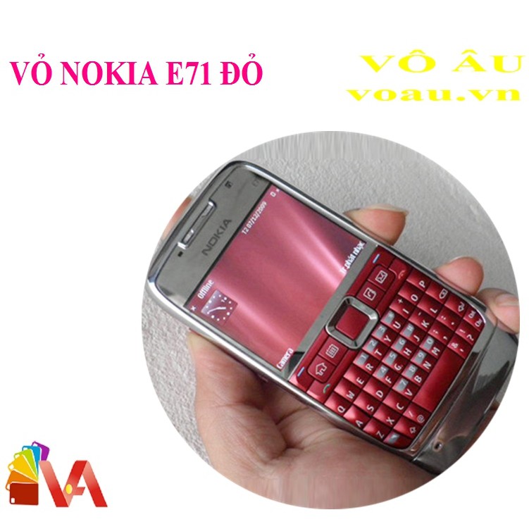 VỎ NOKIA E71 MÀU ĐỎ ZIN
