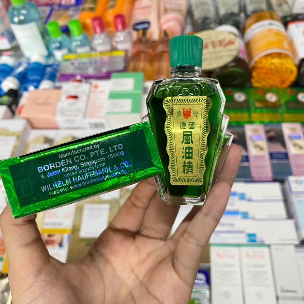 Dầu Gió Xanh Con Ó 2 Nắp Eagle Brand Medicated Oil Mỹ - 24ml