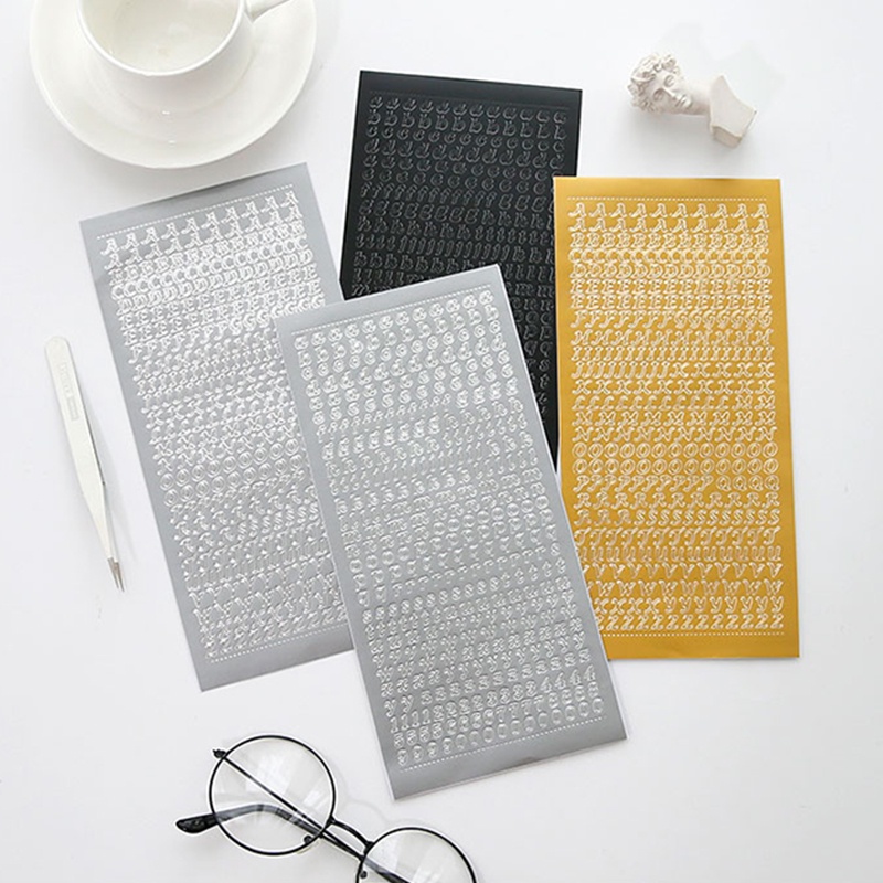 Miếng dán trang trí hình chữ cái tiếng anh độc đáo DIY