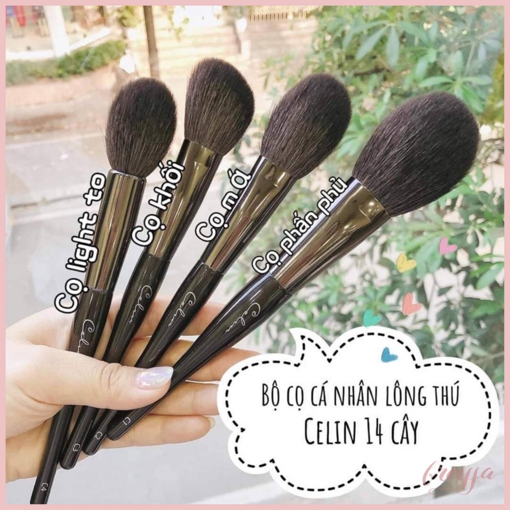 Bộ cọ Celin make up cá nhân lông thú 13 cây chất đẹp mịn