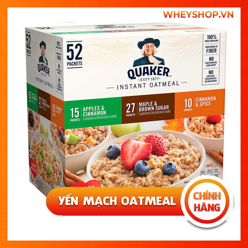 [ Giá Rẻ ] Gói Yến Mạch Ăn Liền 3 Vị Hỗ Trợ Giảm Cân Oatmeal