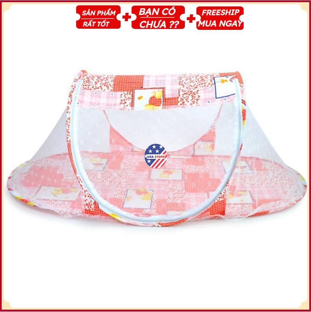 Màn Ngủ Cánh Diều Cho Bé - Mùng Gấp Gọn 1.1*0.6 Mét (Họa Tiết Ngẫu Nhiên)