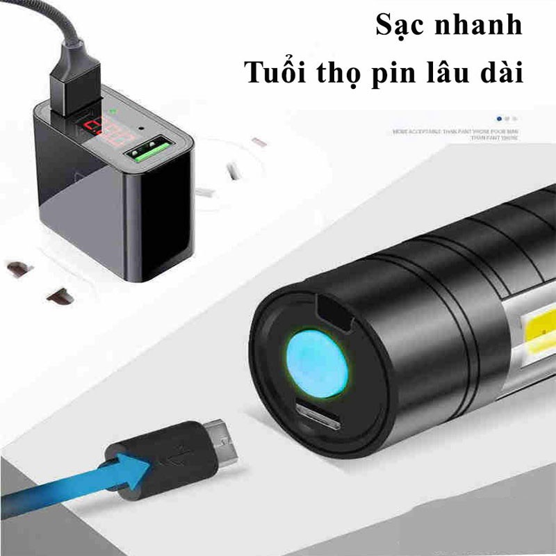 Đèn Pin Siêu Sáng, Đèn Pin Đội Đầu 5 Bóng Led Siêu Sáng LH5B Leon Official