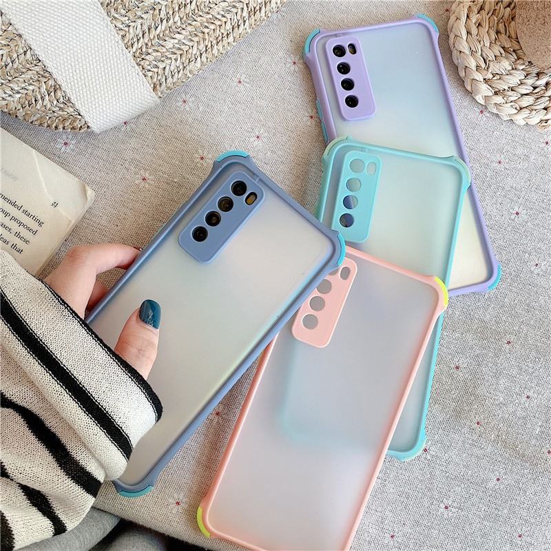 Ốp Lưng Chống Sốc Màu Kẹo Cho Điện Thoại Xiaomi Mi A3 10 11 10t Lite Cc9E Note 10 Pro Redmi K40 9t K30 K20 Pro 3rd