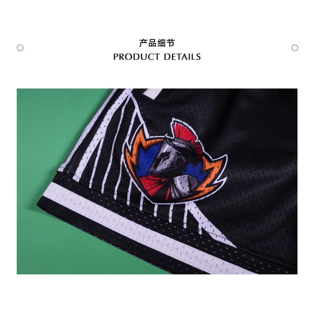 Reserff GSW Quần Short Hai Lớp Lưới Hai Lớp Màu Vàng Đồng Chính Hãng Của Bang Warriors Retro Mỹ