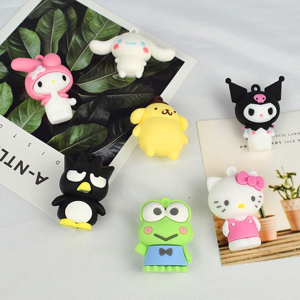 Móc khóa PVC hình chó Cinnamon hoạt hình dễ thương DIY