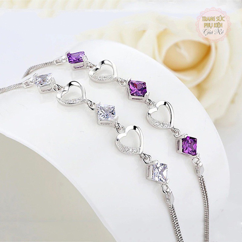 Vòng tay trái tim LT49 xinh xắn S925