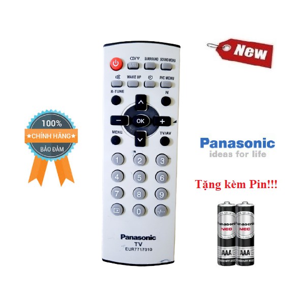 Điều khiển tivi panasonic đời cũ- Hàng tốt chính hãng Panasonic Tặng kèm Pin!!!