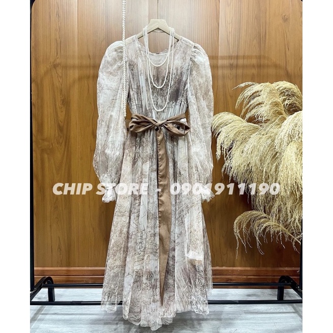 VÁY REN HOẠ TIẾT KOREA CAO CẤP TIỂU THƯ SANG CHẢNH