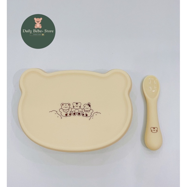 Set ăn dặm bluemama 3 món hoạ tiết hổ 2022 new..