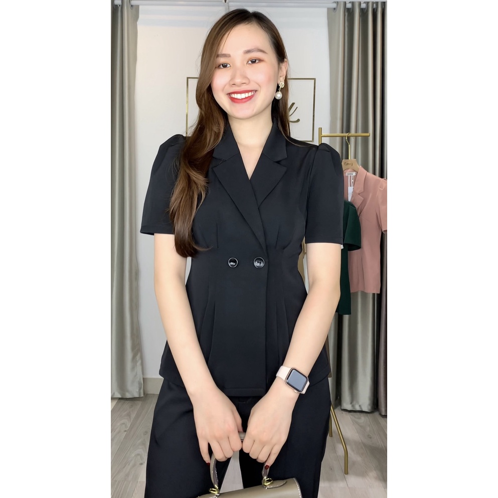 [Mã LT20 giảm 20K đơn 150K] Áo Vest nữ công sở chất liệu xước hàn cao cấp EMVY H35 | BigBuy360 - bigbuy360.vn